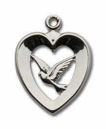 Stirling Silver Dove of the Holy Spirit Necklace