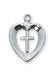 Cross in Heart Pendant - Catholic Gifts Canada