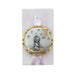 Two-Tone Crib Medal for Girls - Catholic Gifts Canada