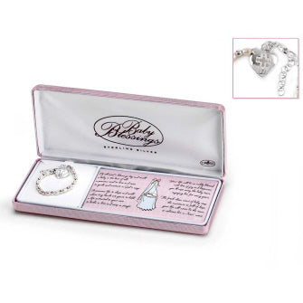 Pearl & Silver-Plated Baby Bracelet - Catholic Gifts Canada