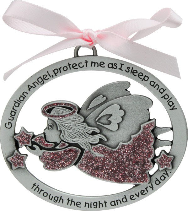 Angel Crib Medal for Girls
