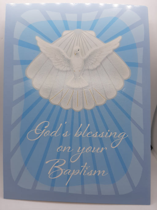 God's Blessing Baptism Card - Catholic Gifts Canada