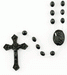 Black Plastic Rosary - Catholic Gifts Canada