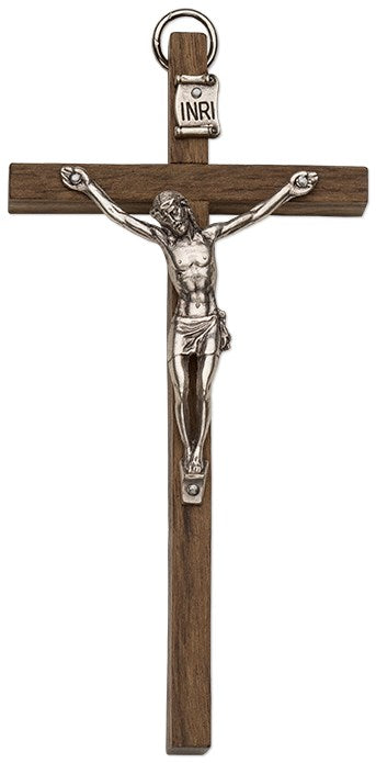 4.75" Wood Wall Crucifix - Catholic Gifts Canada
