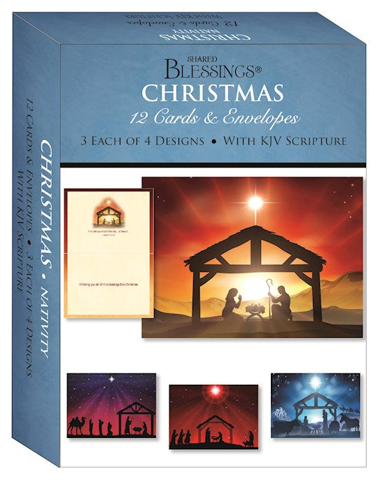 Assorted Nativity Box of 12 Christmas Cards