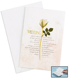 Petal Blessings Wedding Card - Catholic Gifts Canada