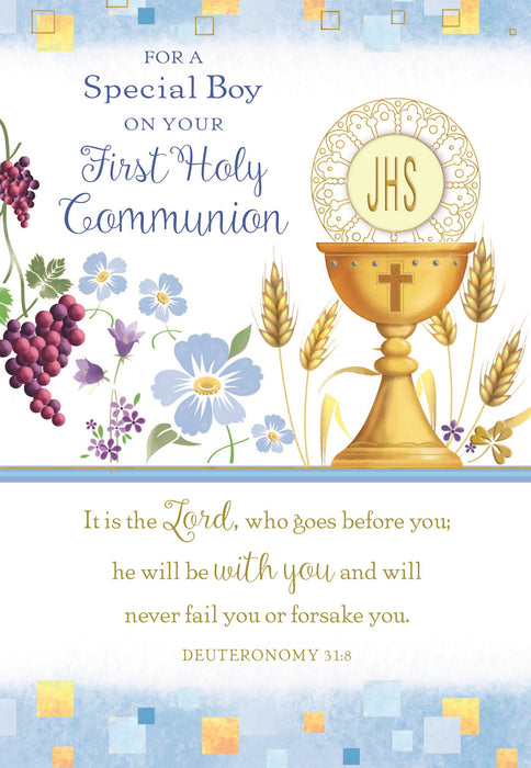 Boy Communion Card