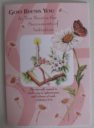 Sacraments of Initiation Card - Catholic Gifts Canada