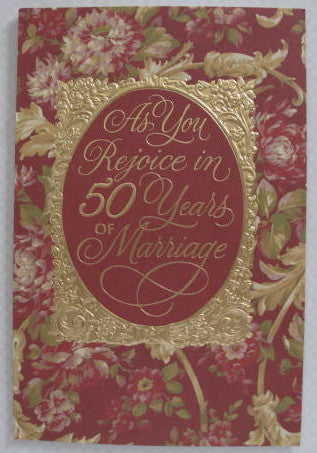 Golden Anniversary Card - Catholic Gifts Canada