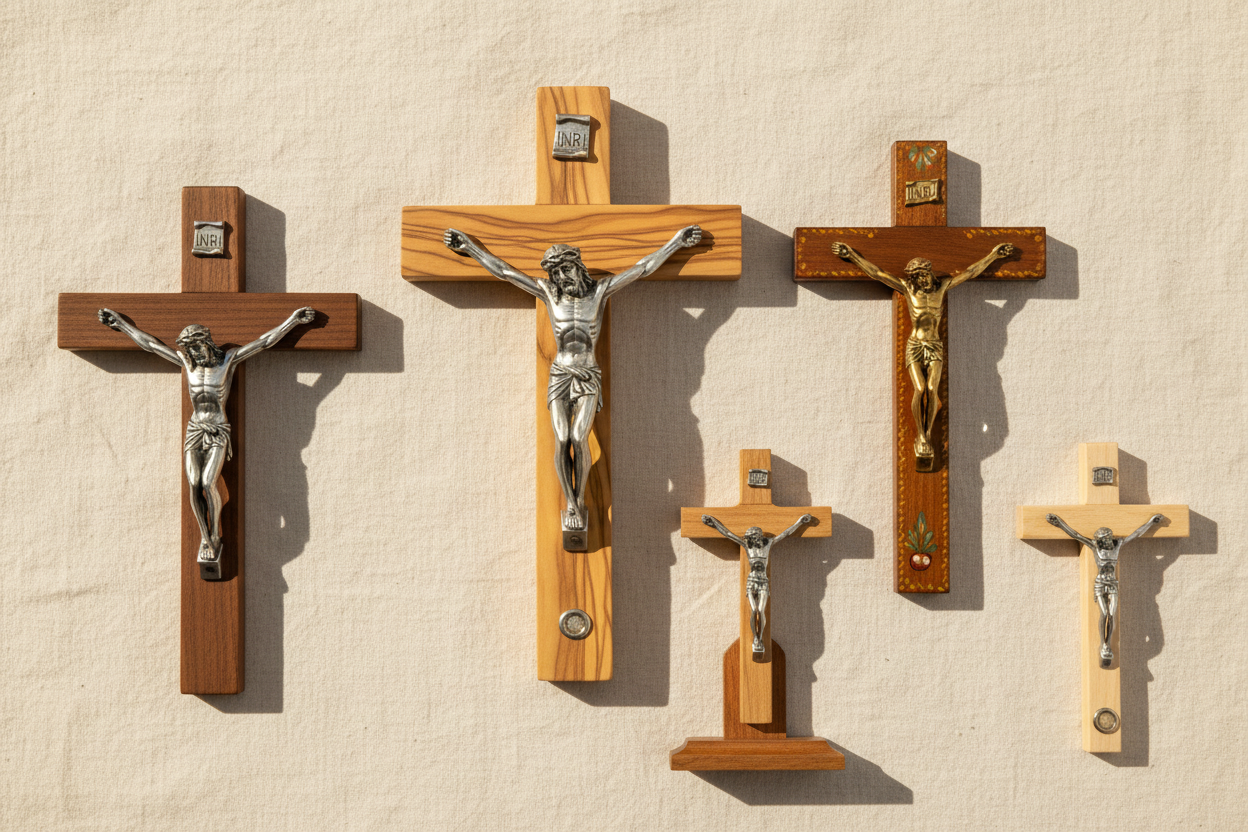 Crosses & Crucifixes Collection Flat Lay