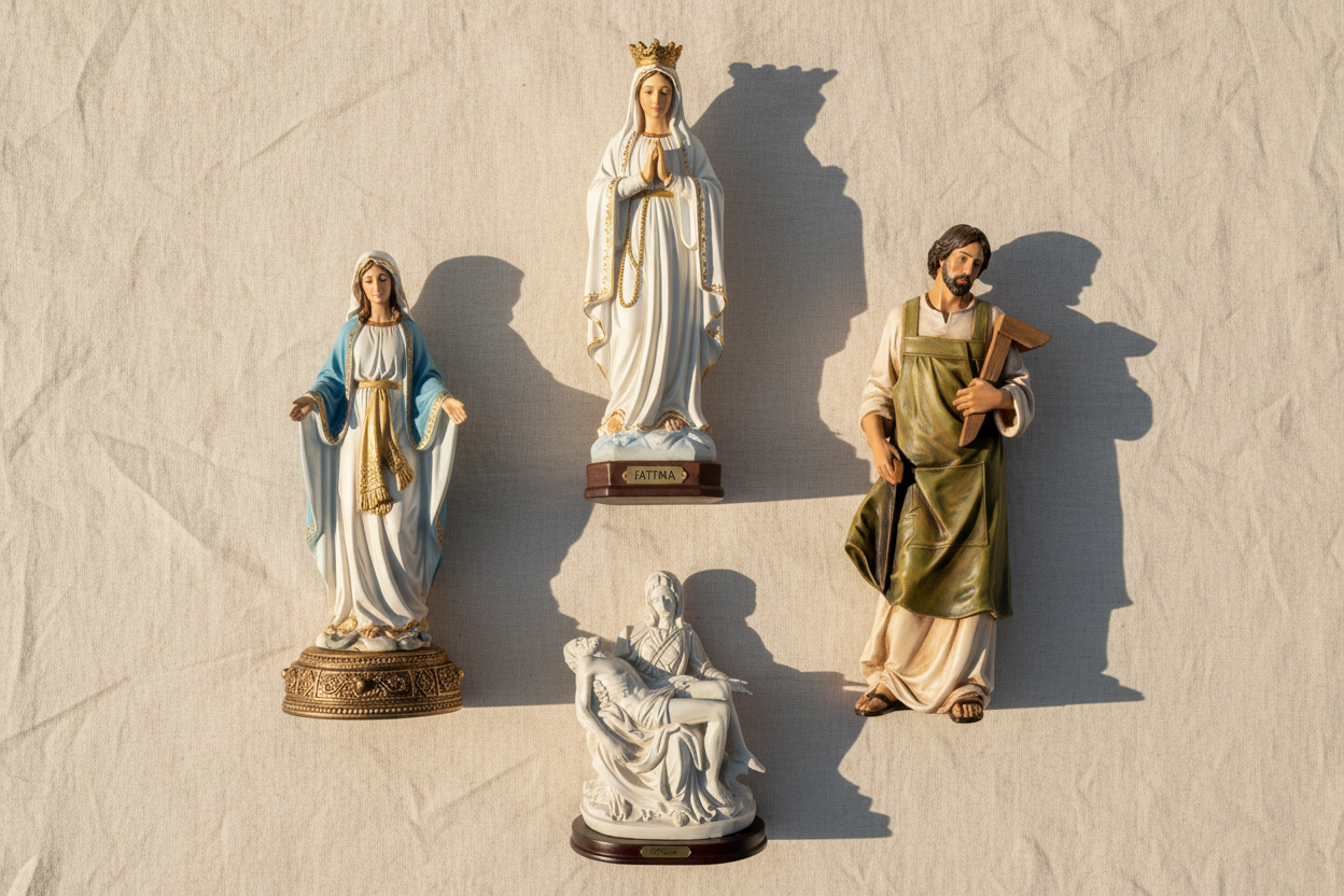 Statues Collection Flat Lay