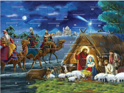 Traditional Nativity Advent Calendar
