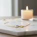 18k Gold Infinity Cross Necklace Lifestyle