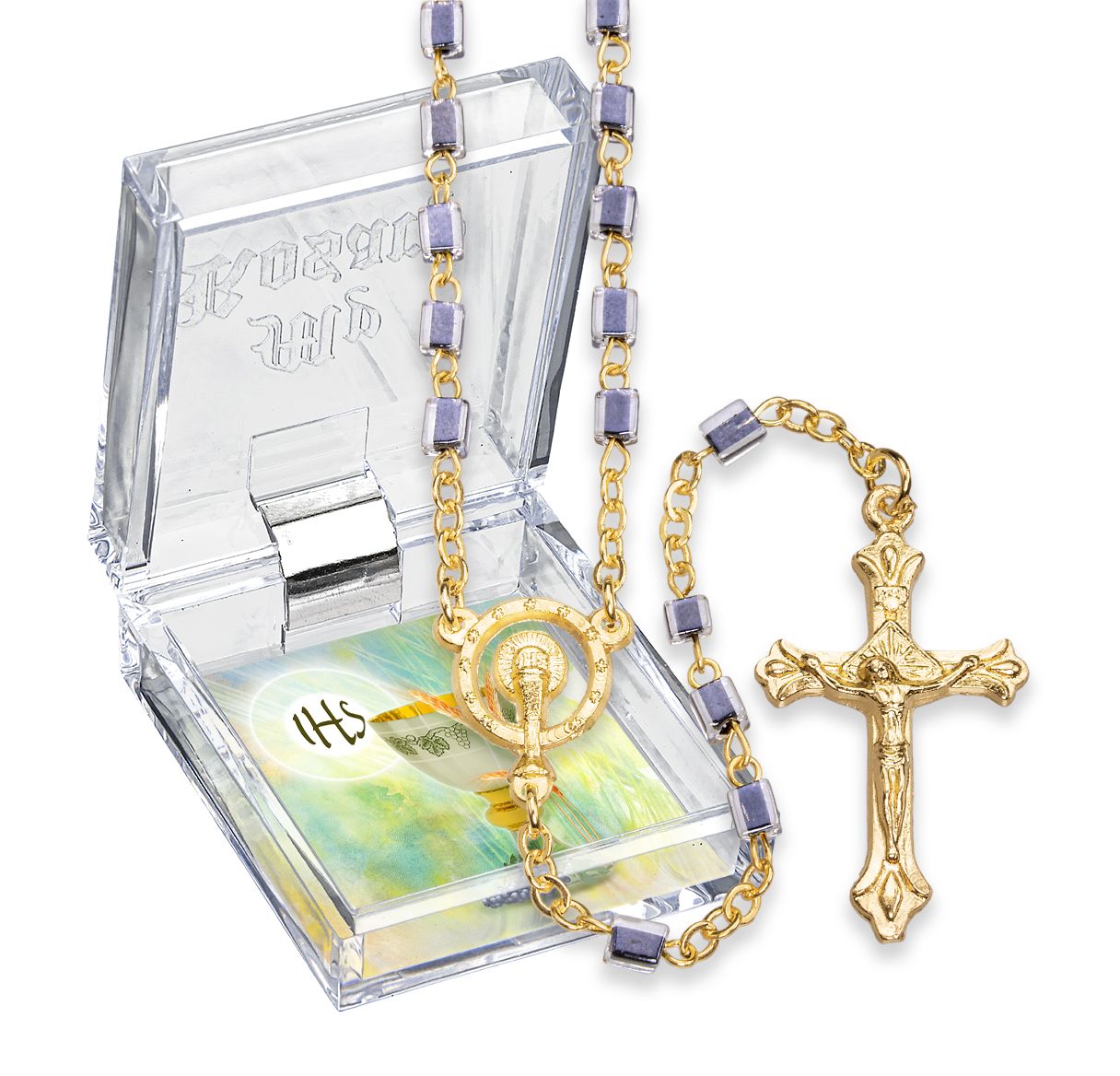 First Communion Rosaries & Rosary Holders