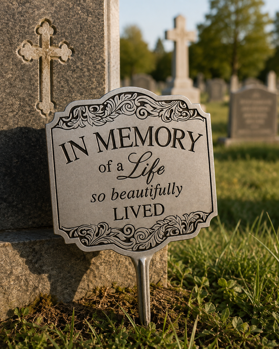 A Life Beautifully Lived Plaque