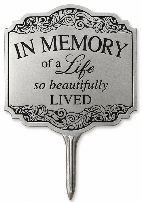A Life Beautifully Lived Plaque