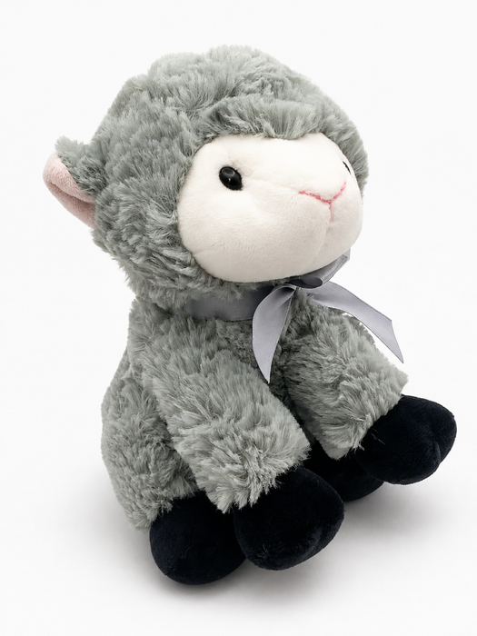 Little Lamb Baptism Blessing Gift Set, Grey Lamb
