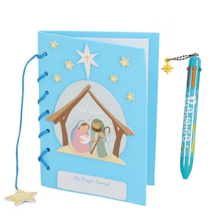 Nativity Prayer Journal Craft Kit with Christmas Pen