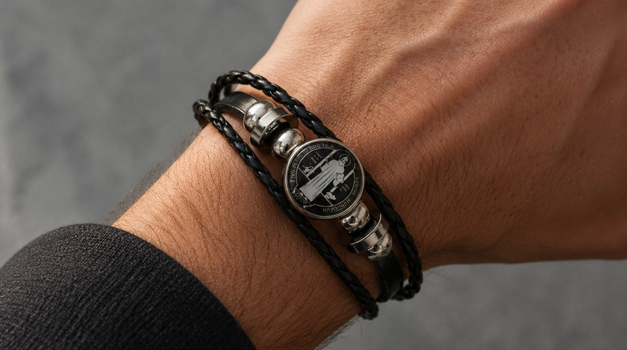 Saint Benedict Bracelet Adjustable - Catholic Gifts Canada