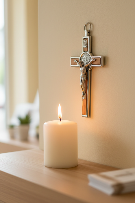 5" St. Benedict Crucifix on Wall