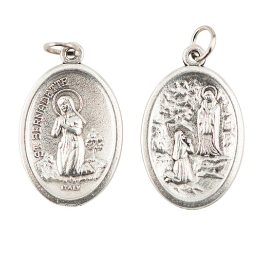 Our Lady of Lourdes & St. Bernadette Medal - Catholic Gifts Canada