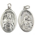 Sacred Heart of Jesus & Our Lady of Mount Carmel Medal, Made in Italy - Catholic Gifts Canada