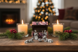 5pc. Metal Nativity Set With Wood Box Lifestyle