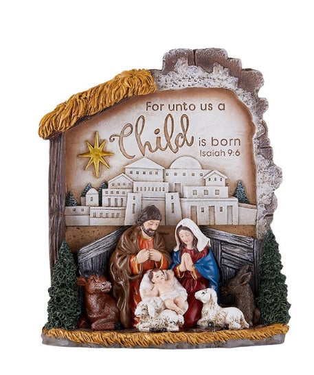 A Child Is Born Nativity Figurine