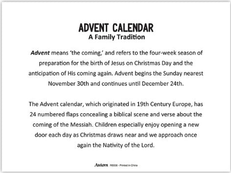 Peace on Earth Advent Calendar