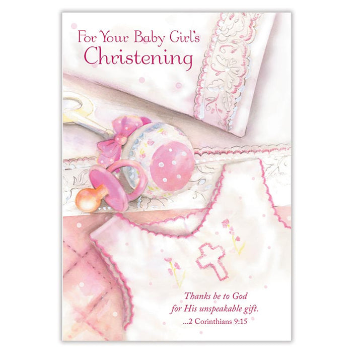 Girl Christening Card