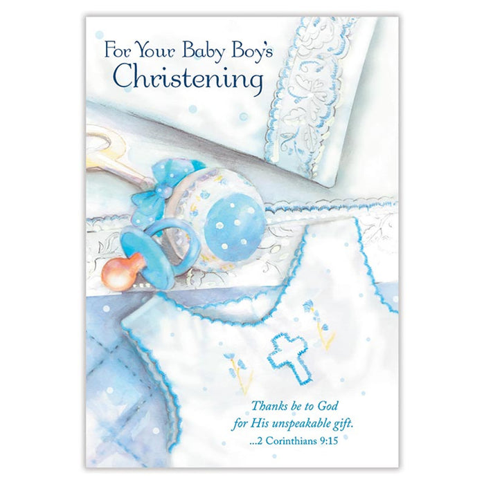 Boy Christening Card