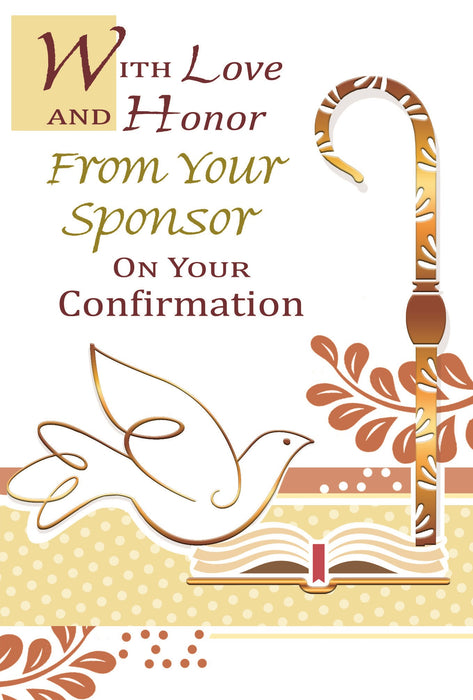 From Sponsor, Confirmation Card