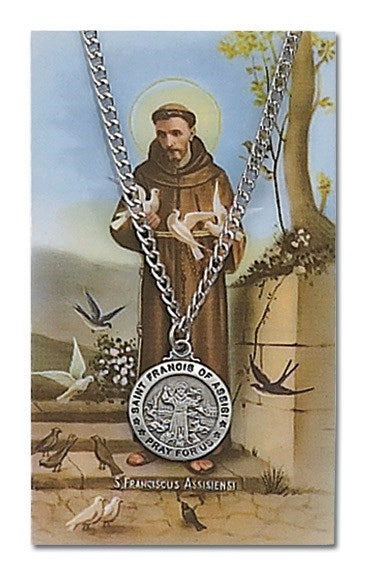 Saint Francis Medal on 24" Chain