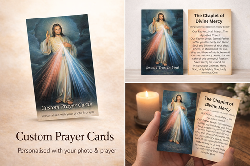 Custom Prayer Cards – Personalised Catholic Keepsakes - Catholic Gifts Canada
