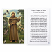 Saint Francis Prayer Card - Catholic Gifts Canada