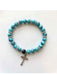 Turquoise Beaded Bracelet - Catholic Gifts Canada