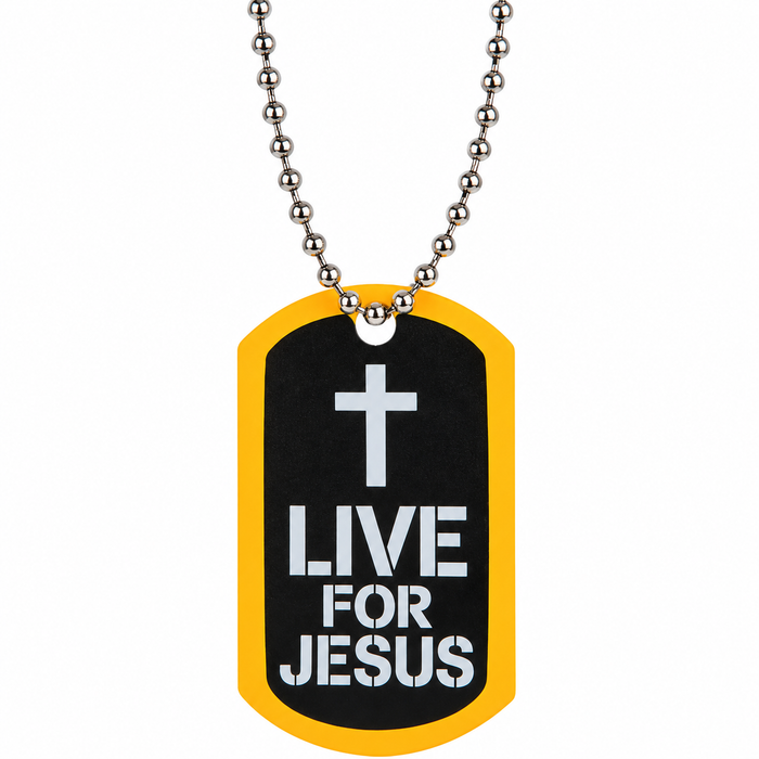 Jesus Strong Dog Tag Necklace