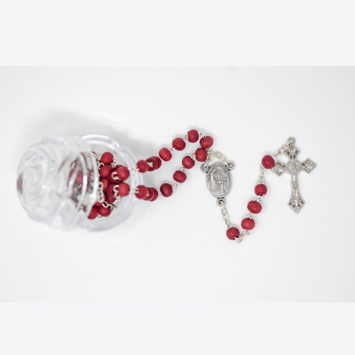 Rose Scented Fatima Rosary in Rose Box