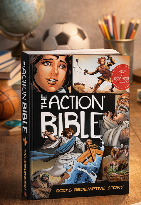 The Action Bible - Illustrated by Sergio Cariello - Catholic Gifts Canada