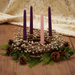 Champagne Berry Advent Wreath Lifestyle - No Tea Lights