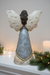 Christmas Angel with Wreath - Back View