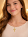 18k Gold on Sterling Silver Crucifix Necklace, 18" Chain, Gift Boxed, Catholic Jewelry - Catholic Gifts Canada