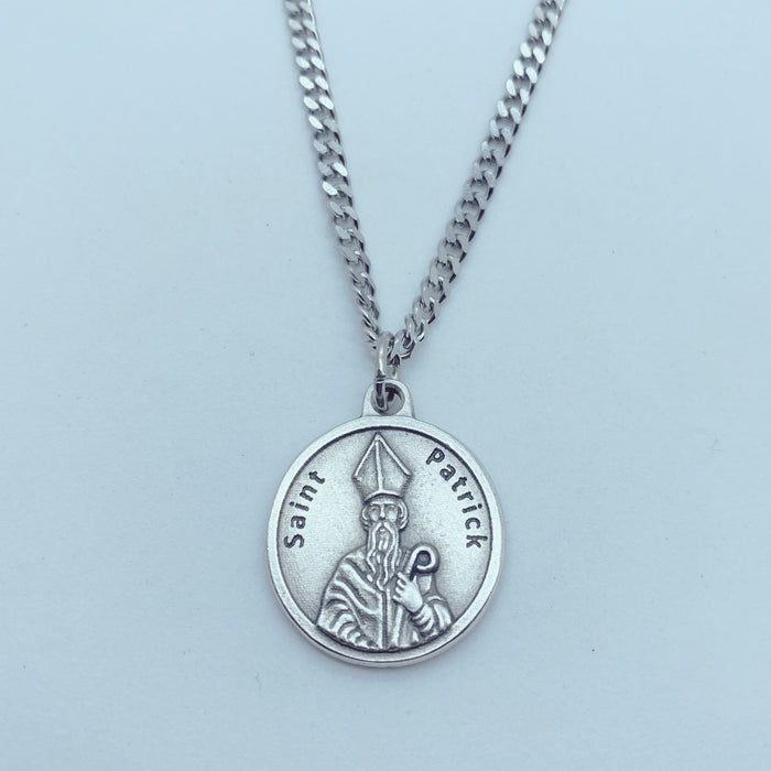 St. Patrick Medal on 24" Chain