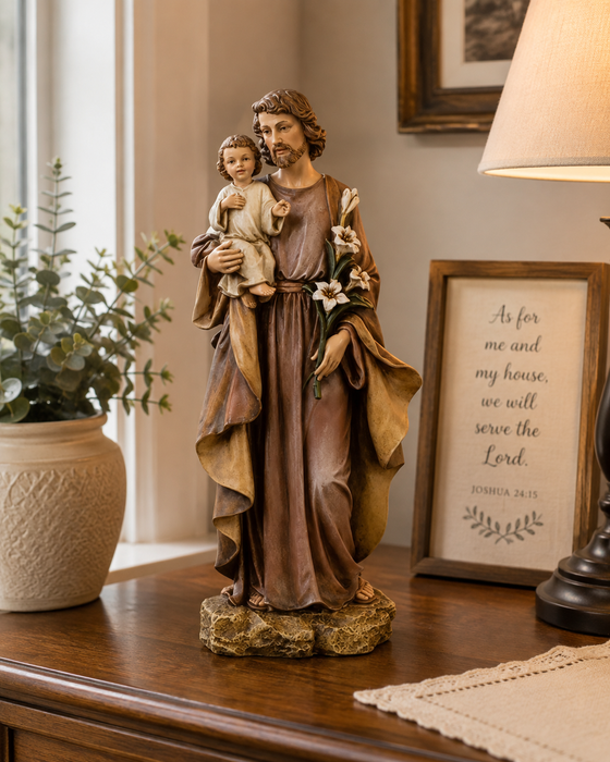 10" St. Joseph with Child Jesus Statue | Joseph's Studio Renaissance Collection