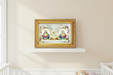 Sacred Hearts Room Blessing Frame on Nursery Shelf