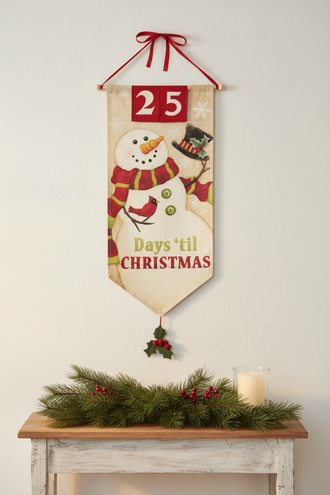 Snowman Christmas Countdown Calendar Lifestyle
