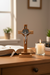 St. Benedict Olive Wood Crucifix Lifestyle