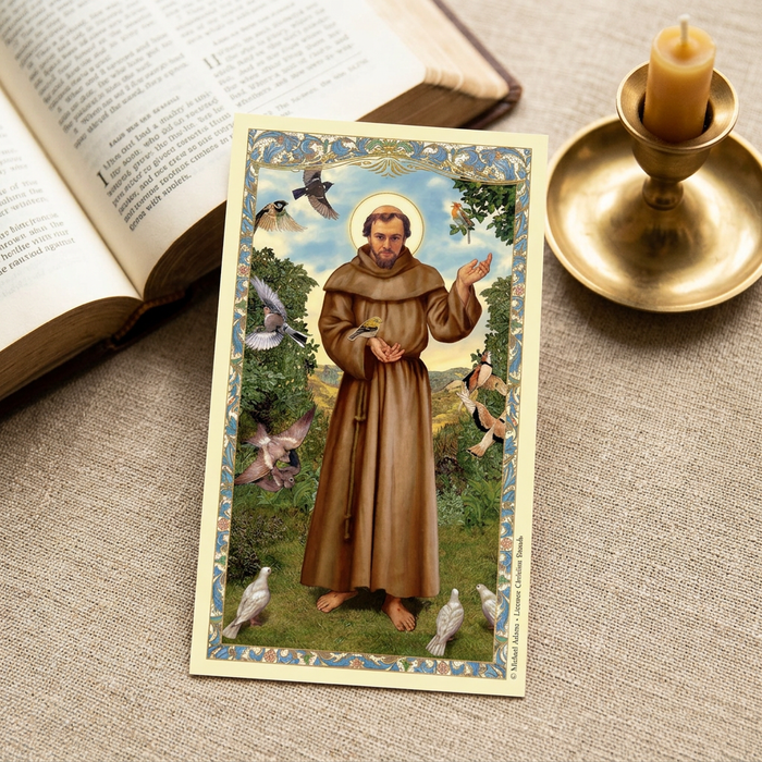 St. Francis holy card lifestyle image preview
