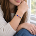 Teenager wearing the bead bracelet without charms