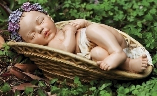 Sleeping Baby in Basket - Catholic Gifts Canada